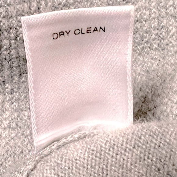 Murano soft extra fine Merino wool gray crew neck sweater in size XL - Picture 8 of 8